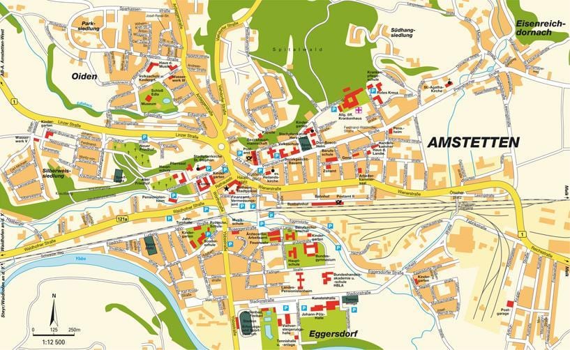 carte de amstetten, autriche