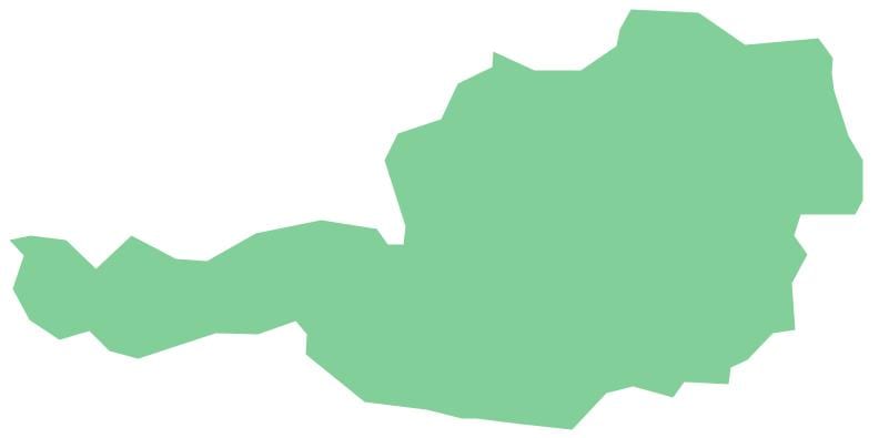 autriche carte de vecteur