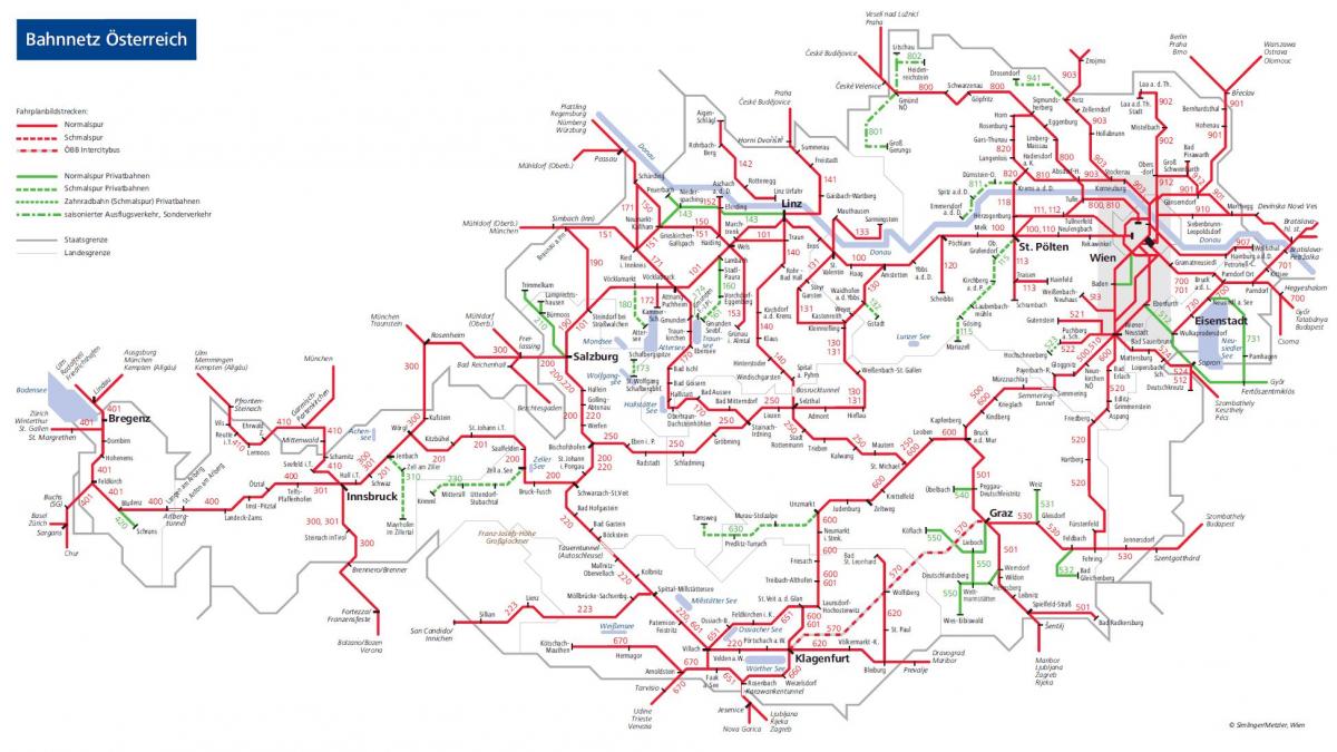 obb ferroviaire autrichienne carte