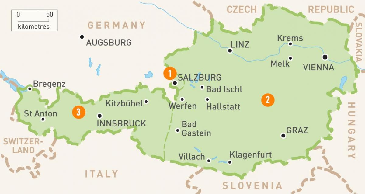 carte de bregenz, autriche