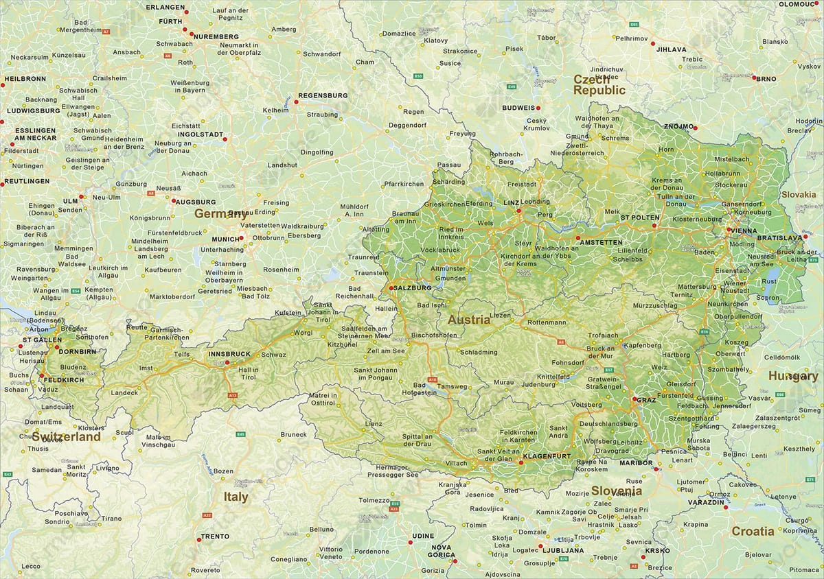 carte de bruck autriche