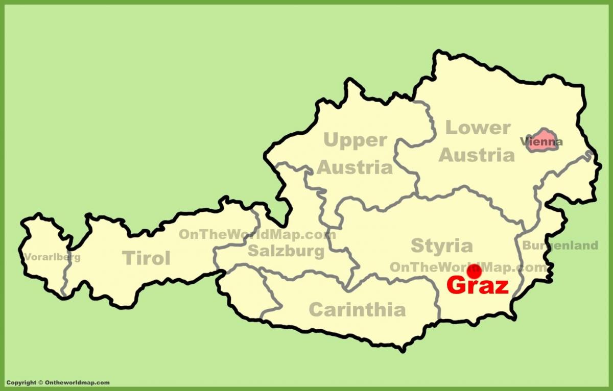 la carte de graz, autriche