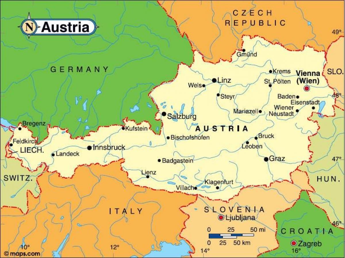 autriche innsbruck carte