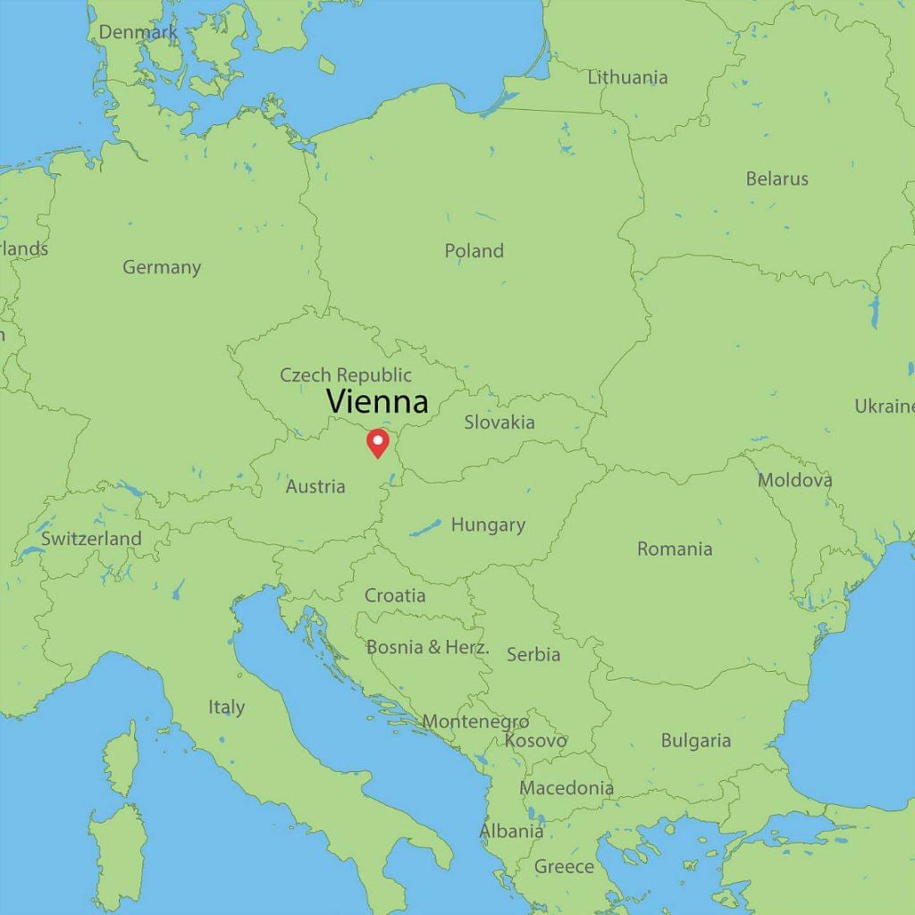 l'autriche pays dans la carte du monde