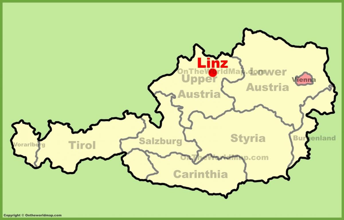 la carte de linz, autriche