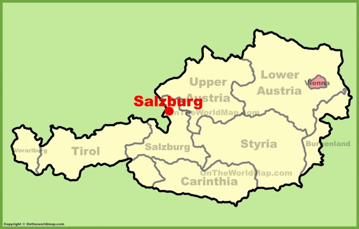 autriche salzbourg carte