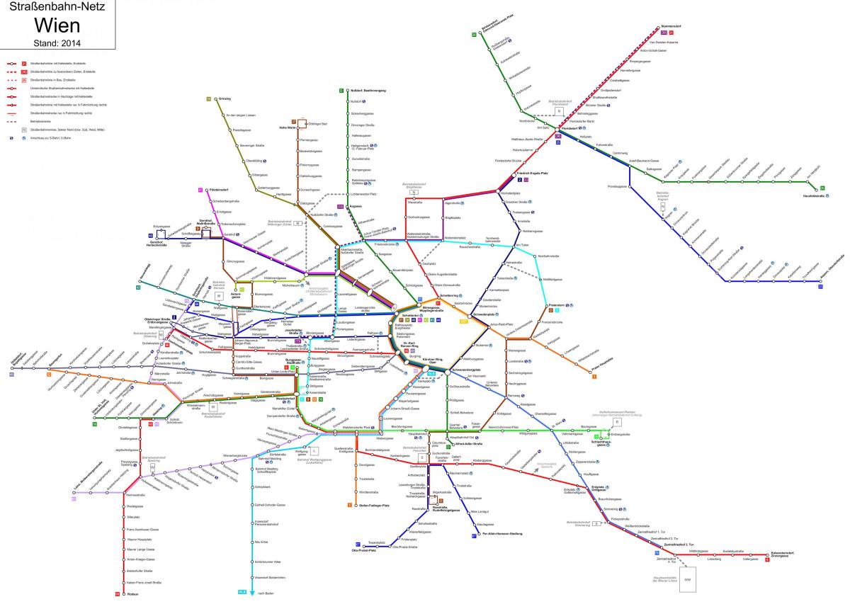 vienne, autriche carte de métro