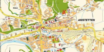 Carte de amstetten, autriche