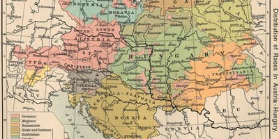 Autriche hongrie carte 1900