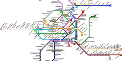 Autriche carte de métro