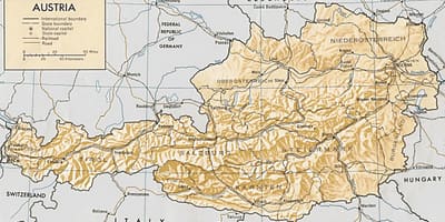 Autriche carte géographique