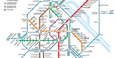 Autriche carte de métro