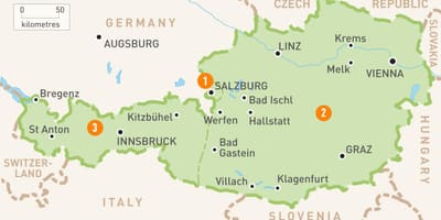 Carte de bregenz, autriche