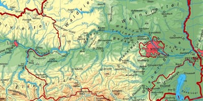 Carte de la basse-autriche