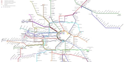 Vienne, autriche carte de métro