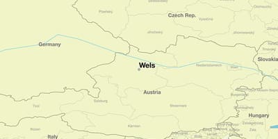 Carte de wels, autriche